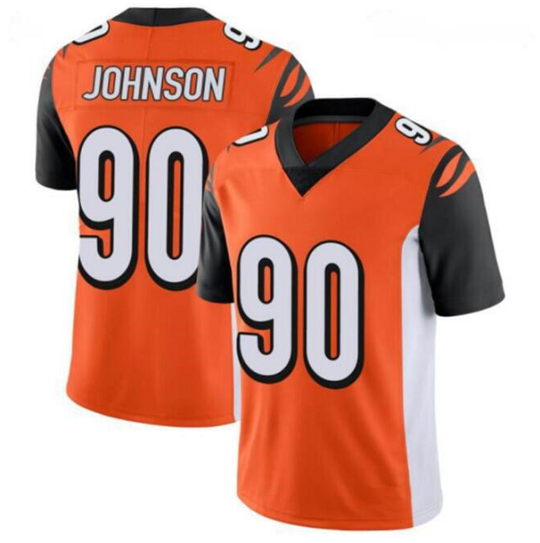Men's Cincinnati Bengals#90 Michael Johnson Orange Vapor Untouchable Limited Stitched Jersey Men's Cincinnati Bengals#90 Michael Johnson Orange Vapor Untouchable Limited Stitched Jersey
